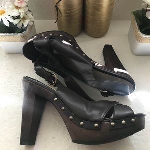 Studded Platform Heels